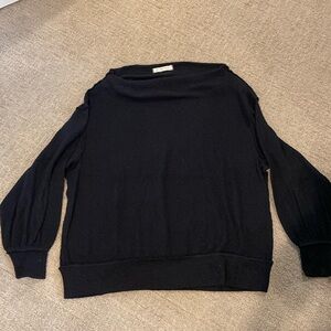 Free people black oversized sweater
